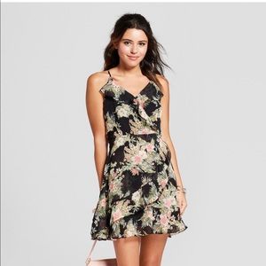 Almost Famous Floral Ruffle Mini Dress